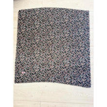 Garden Bloom Cotton Square Tichel - Black/Pink-Squares-The Little Tichel Lady