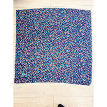 Garden Bloom Cotton Square Tichel - Navy-Squares-The Little Tichel Lady