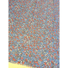 Garden Bloom Cotton Square Tichel - Denim Blue-Squares-The Little Tichel Lady