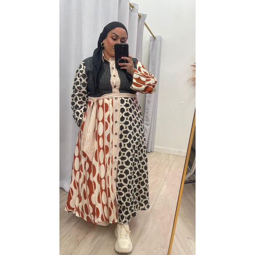 Multi-Print Muse Midi Dress-dress-The Little Tichel Lady