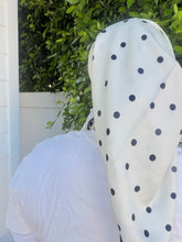 Polka Dot Satin Square Tichel - Cream-square-The Little Tichel Lady