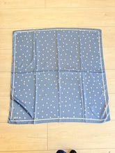 Polka Dot Satin Square Tichel - Blue-square-The Little Tichel Lady