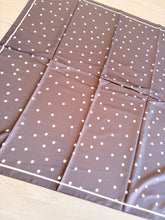 Polka Dot Satin Square Tichel - Chocolate Brown-square-The Little Tichel Lady