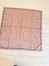 Polka Dot Satin Square Tichel - Taupe-square-The Little Tichel Lady