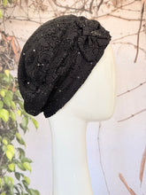 Embellished Hat - Size #1 Black Lace