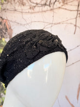 Embellished Hat - Size #1 Black Lace