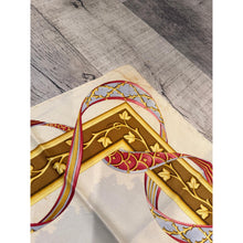 Ferragamo Authentic Vintage Designer Headscarf, Neutral Birds-Designer headscarf-The Little Tichel Lady