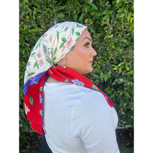 Tiffany & Co. Authentic Designer Headscarf, Floral Print-Designer headscarf-The Little Tichel Lady
