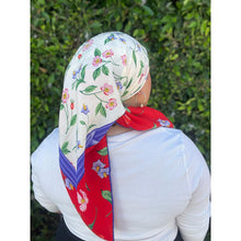 Tiffany & Co. Authentic Designer Headscarf, Floral Print-Designer headscarf-The Little Tichel Lady