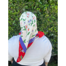 Tiffany & Co. Authentic Designer Headscarf, Floral Print-Designer headscarf-The Little Tichel Lady