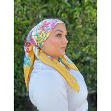 Dior Authentic Designer Headscarf, Yellow Birdcage-Designer headscarf-The Little Tichel Lady