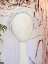 Embellished Hat - Size #1 Pale Blue Lace