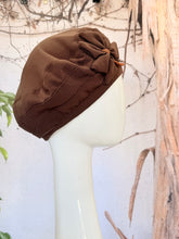 Embellished Hat - Size #1 Chocolate Brown