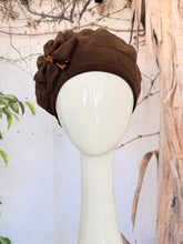 Embellished Hat - Size #1 Chocolate Brown