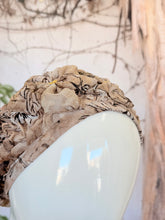 Embellished Hat - Size #1 Neutral Textured Print