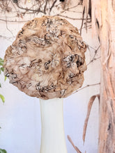 Embellished Hat - Size #1 Neutral Textured Print