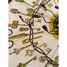 Hermes Authentic Vintage Designer Headscarf, Les Clés Silk Scarf 90-Designer headscarf-The Little Tichel Lady