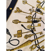 Hermes Authentic Vintage Designer Headscarf, Les Clés Silk Scarf 90-Designer headscarf-The Little Tichel Lady