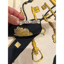 Hermes Authentic Vintage Designer Headscarf, Les Clés Silk Scarf 90-Designer headscarf-The Little Tichel Lady