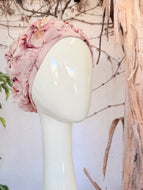Embellished Hat - Size #1 Pink Textured Print-Hat-The Little Tichel Lady