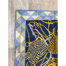 Gucci Authentic Vintage Designer Headscarf, Equestrian Animal Print-Designer headscarf-The Little Tichel Lady