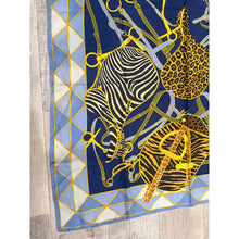 Gucci Authentic Vintage Designer Headscarf, Equestrian Animal Print-Designer headscarf-The Little Tichel Lady