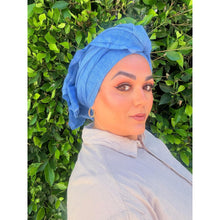 The Lived-In Headwrap - Denim-Long Wrap-The Little Tichel Lady