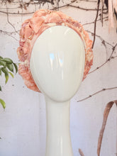 Embellished Hat - Size #1 Peach Textured Print