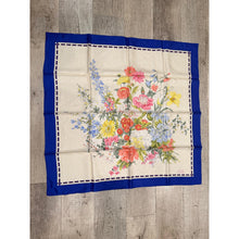 Gucci Authentic Vintage Designer Headscarf, Blue Flora Print-Designer headscarf-The Little Tichel Lady