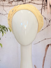 Embellished Hat - Size #1 Yellow Lace