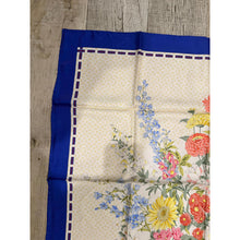 Gucci Authentic Vintage Designer Headscarf, Blue Flora Print-Designer headscarf-The Little Tichel Lady