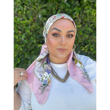 Gucci Authentic Designer Headscarf, Pink Flora Print-Designer headscarf-The Little Tichel Lady