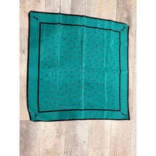 YSL Authentic Vintage Designer Headscarf, Emerald Monogram-Designer headscarf-The Little Tichel Lady