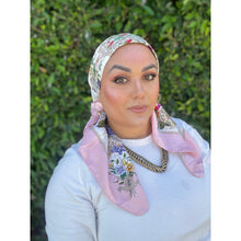 Gucci Authentic Designer Headscarf, Pink Flora Print-Designer headscarf-The Little Tichel Lady