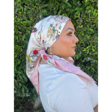 Gucci Authentic Designer Headscarf, Pink Flora Print-Designer headscarf-The Little Tichel Lady