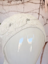 Embellished Hat - Size #1 Off-White Lace
