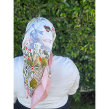 Gucci Authentic Designer Headscarf, Pink Flora Print-Designer headscarf-The Little Tichel Lady