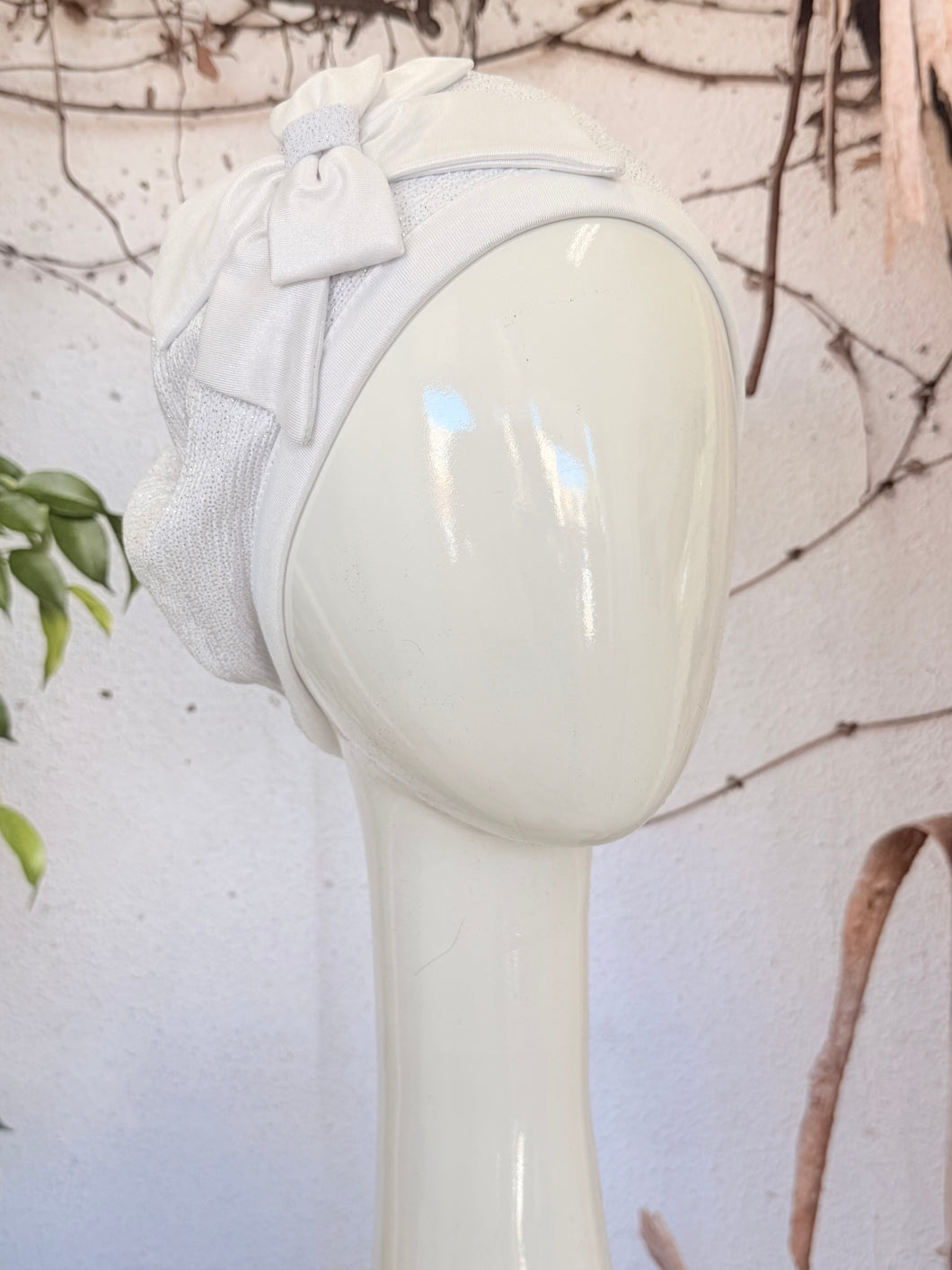 Embellished Hat - Size #1 White