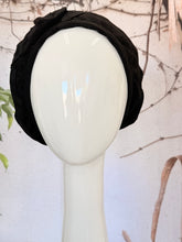 Embellished Hat - Size #2 Black Textured