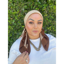 Chanel Authentic Designer Headscarf, Monogram Print-Designer headscarf-The Little Tichel Lady