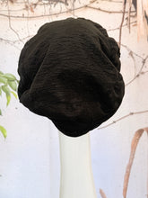 Embellished Hat - Size #2 Black Textured