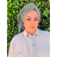 The Lived-In Headwrap - Olive-Long Wrap-The Little Tichel Lady