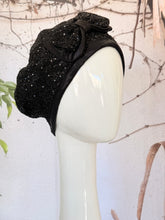 Embellished Hat - Size #2 Black Lace
