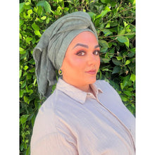 The Lived-In Headwrap - Olive-Long Wrap-The Little Tichel Lady