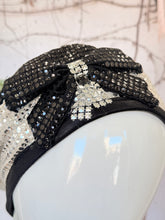 Embellished Hat - Size #2 Black/Silver
