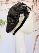 Embellished Hat - Size #2 Black/Silver