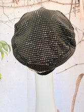 Embellished Hat - Size #2 Black/Silver
