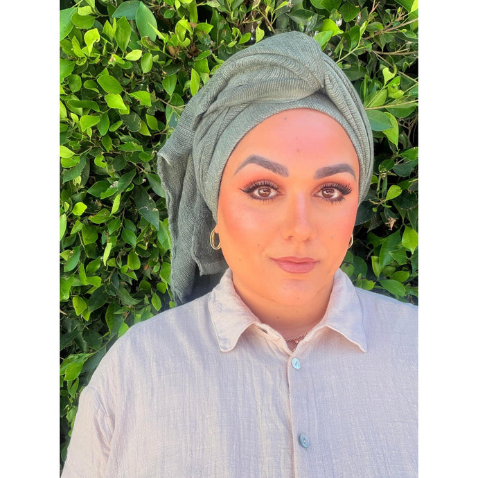 The Lived-In Headwrap - Olive-Long Wrap-The Little Tichel Lady