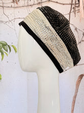 Embellished Hat - Size #2 Black/Silver