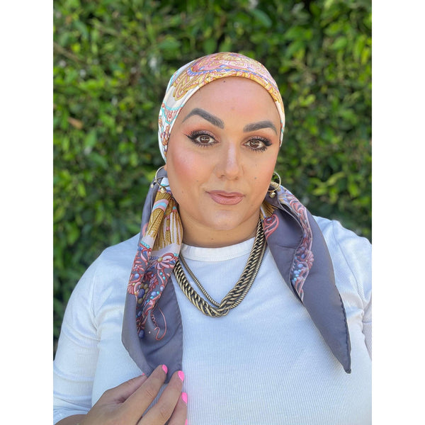 Gucci Authentic Designer Headscarf, The Art of Silk-Designer headscarf-The Little Tichel Lady